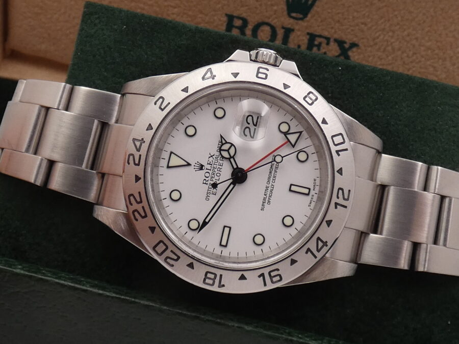 Rolex Explorer II 16570 SEL POLAR Anno 2003 White Dial Automatico Acciaio - immagine 4