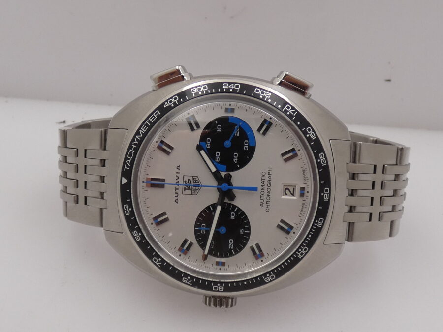 Cronografo TAG Heuer Autavia 43mm CY2110 Automatic Date Acciaio TOP CONDITION With Bracelet - immagine 4