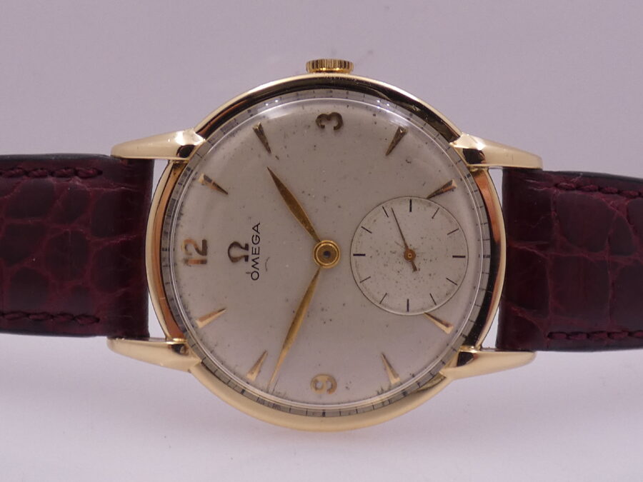 Omega SPIDER LUGS Big Second Oro Massiccio 18Kt Anno1946 Manuale Vintage - immagine 4