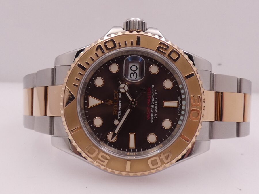 Rolex Yacht-Master 40 116621 Chocolate Acciaio & Oro Rosa 18Kt With BOX Automatico - immagine 4