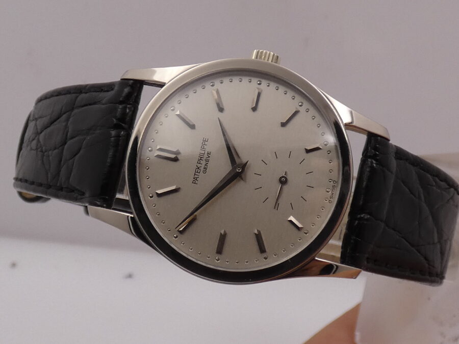 Patek Philippe Calatrava 3796 Oro Bianco 18Kt Sigma Dial TOP CONDITION Anni 90's Carica Manuale - immagine 4