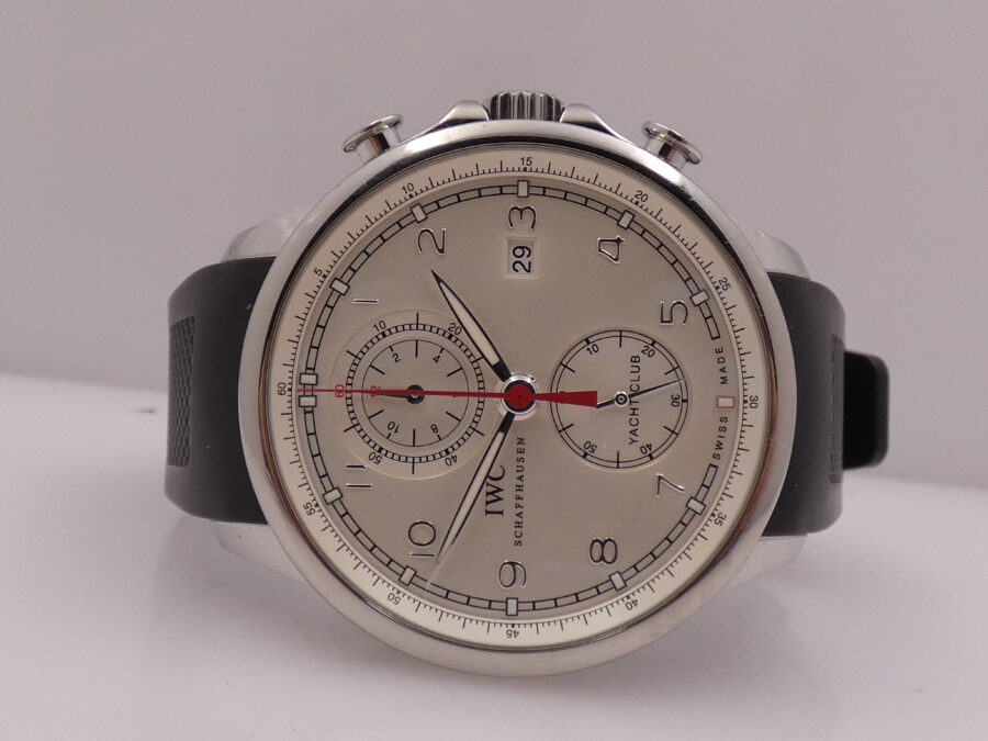 Cronografo IWC Portuguese Yacht Club 45mm IW390211 Automatico ANNO 2014 Acciaio - immagine 4