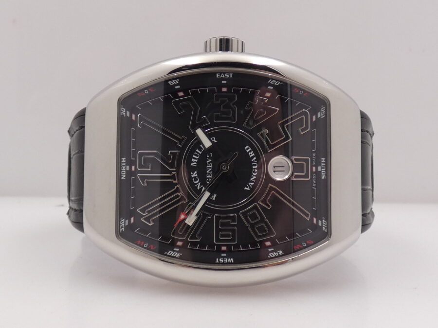 Franck Muller Vanguard V 45 SC DT Oversize 44mm Punti Cardinali Automatico Acciaio - immagine 4