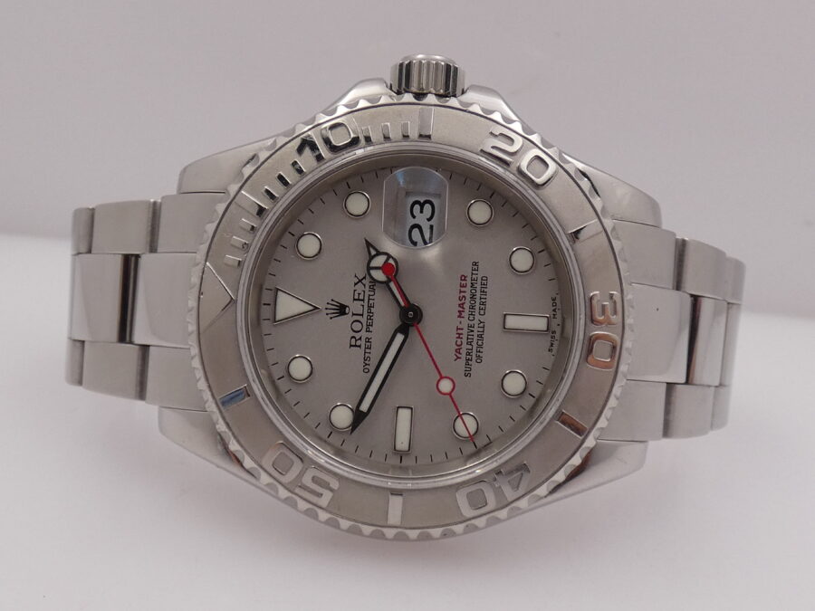 Rolex Yacht-Master 40 Rolesium Platinum 16622 BOX & PAPERS Anno 2004 Automatico Acciaio - immagine 4