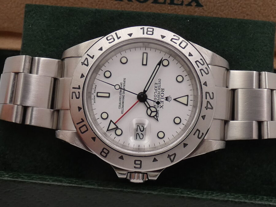 Rolex Explorer II 16570 SEL POLAR Anno 2003 White Dial Automatico Acciaio - immagine 5