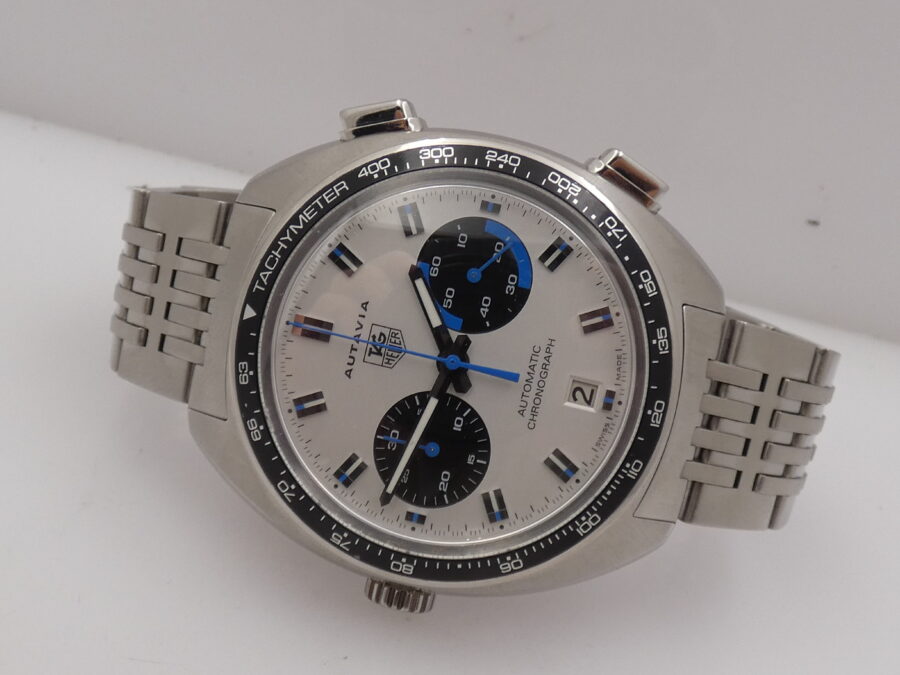 Cronografo TAG Heuer Autavia 43mm CY2110 Automatic Date Acciaio TOP CONDITION With Bracelet - immagine 5