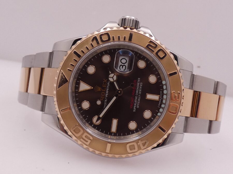 Rolex Yacht-Master 40 116621 Chocolate Acciaio & Oro Rosa 18Kt With BOX Automatico - immagine 5