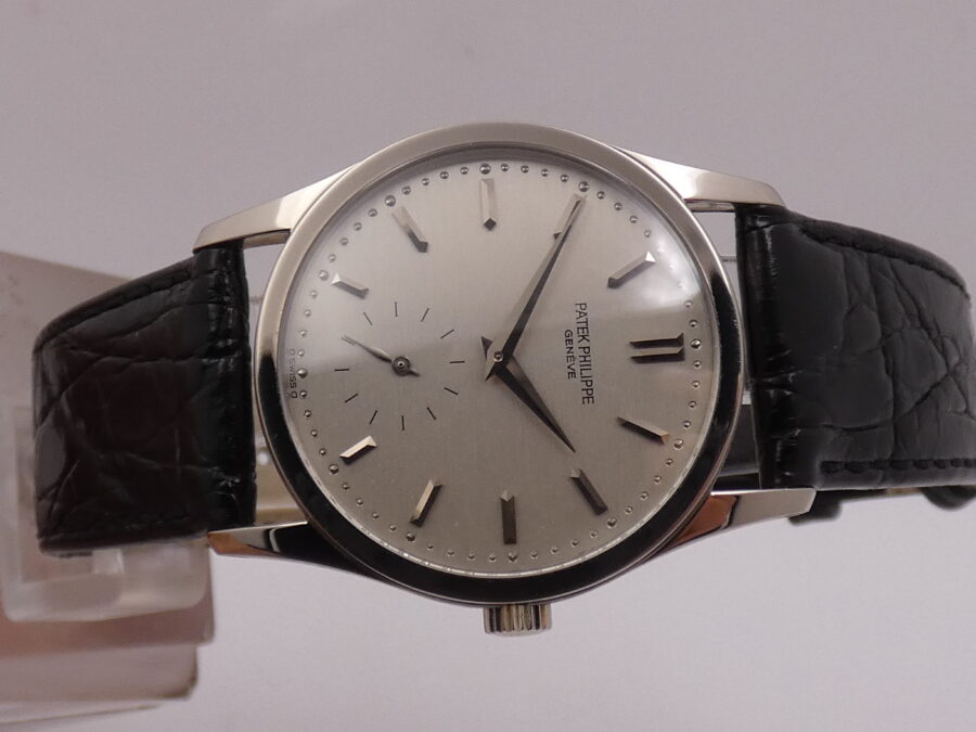 Patek Philippe Calatrava 3796 Oro Bianco 18Kt Sigma Dial TOP CONDITION Anni 90's Carica Manuale - immagine 5