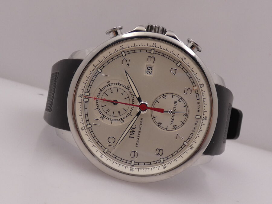 Cronografo IWC Portuguese Yacht Club 45mm IW390211 Automatico ANNO 2014 Acciaio - immagine 5