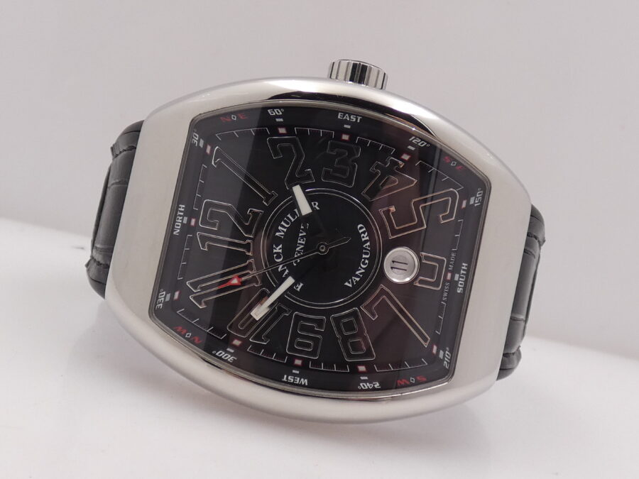 Franck Muller Vanguard V 45 SC DT Oversize 44mm Punti Cardinali Automatico Acciaio - immagine 5