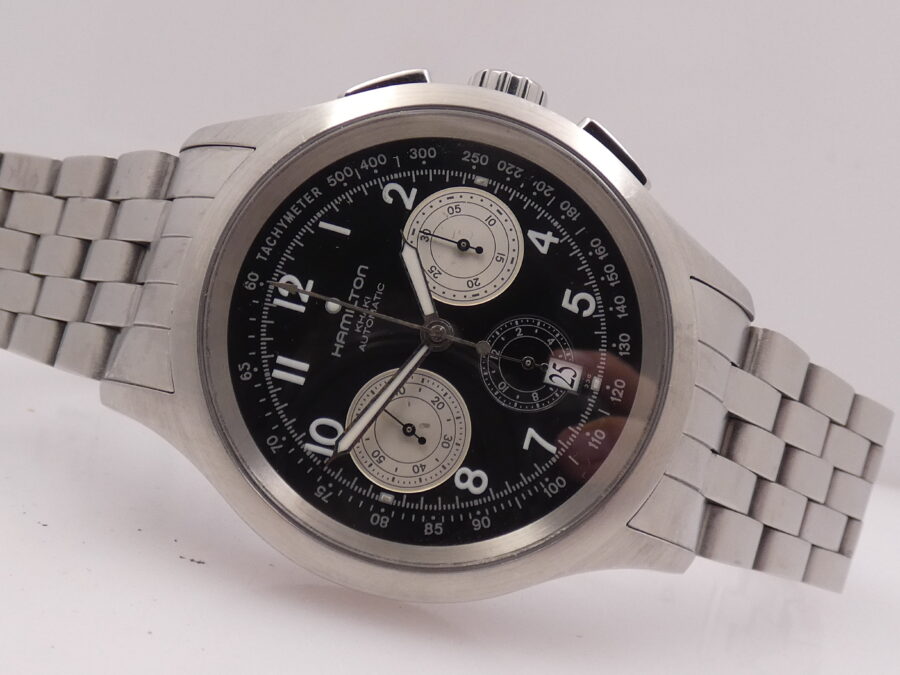 Hamilton Cronografo Khaki Aviation 44mm H765160 BOX&PAPERS Automatico Acciaio - immagine 5