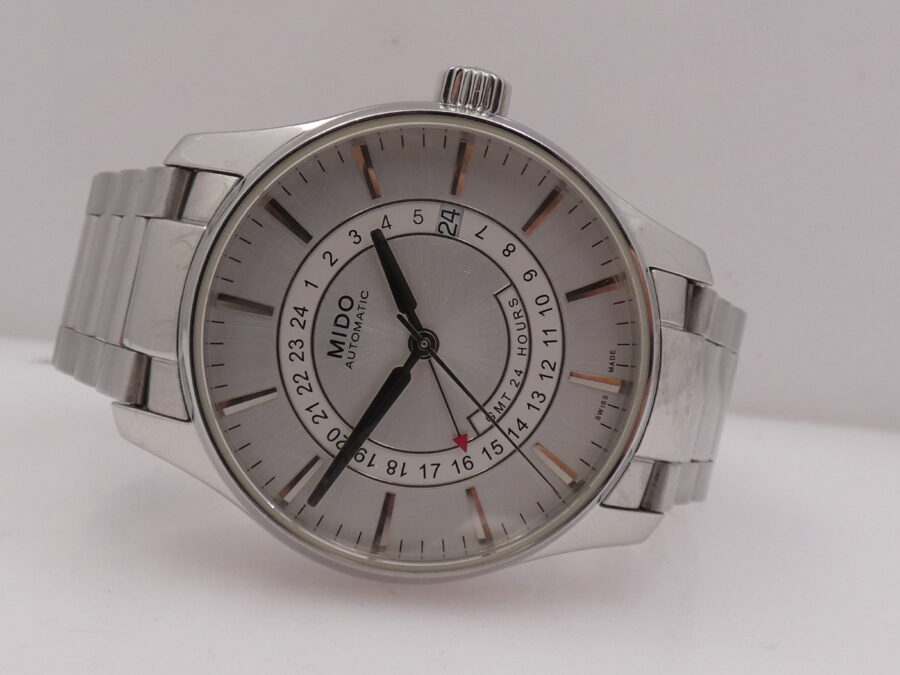 Mido Belluna GMT 24 Hours 40mm Automatico ANNI '2000 Acciaio Braccialato - immagine 5