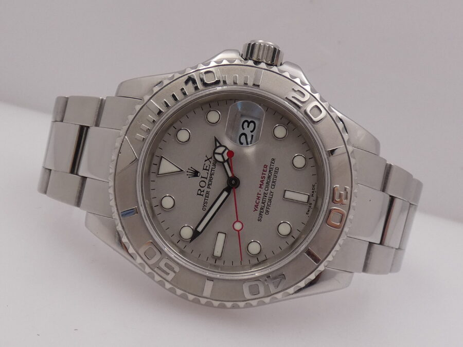 Rolex Yacht-Master 40 Rolesium Platinum 16622 BOX & PAPERS Anno 2004 Automatico Acciaio - immagine 5