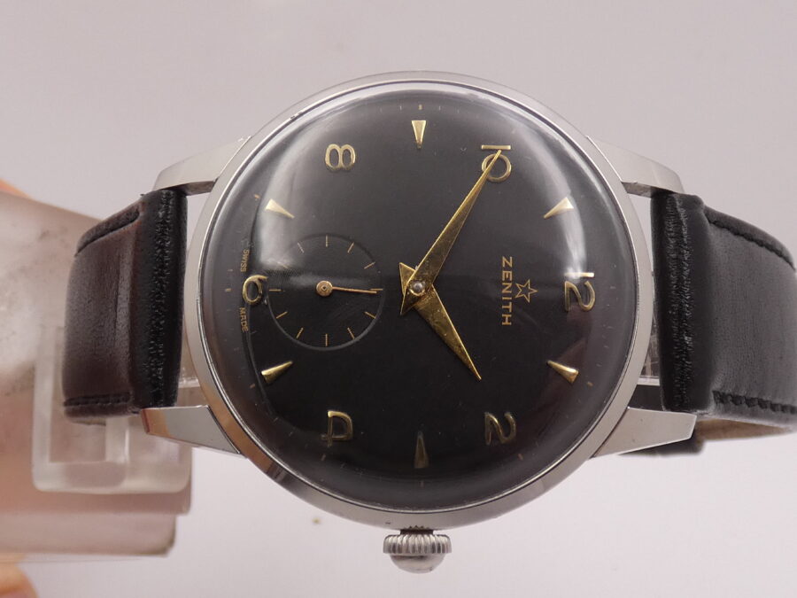 Zenith Stellina Sporto Oversize 37mm ANNO 1957 Gilt Dial Carica Manuale Calibro Zenith 40 - immagine 6