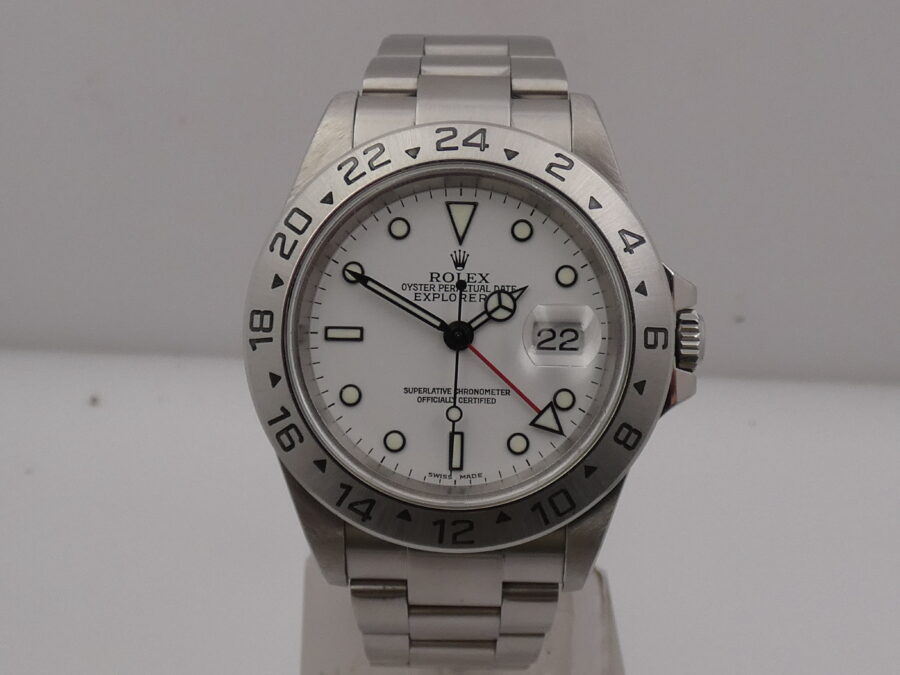 Rolex Explorer II 16570 SEL POLAR Anno 2003 White Dial Automatico Acciaio - immagine 6