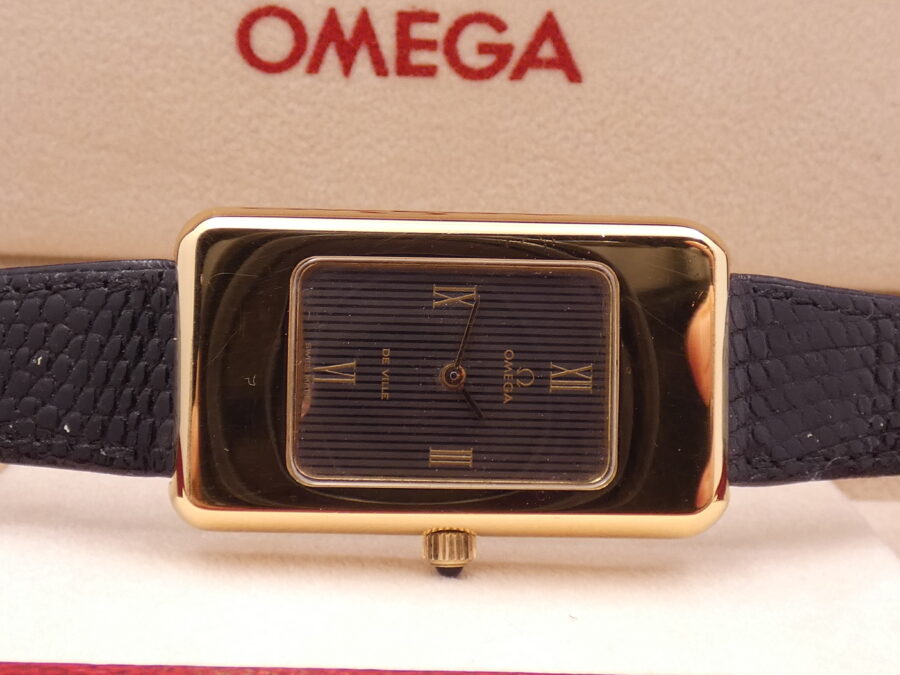 Omega De Ville Carrè Laminato Oro 18Kt Anno 1975 MilleRighe Dial Carica Manuale - immagine 6