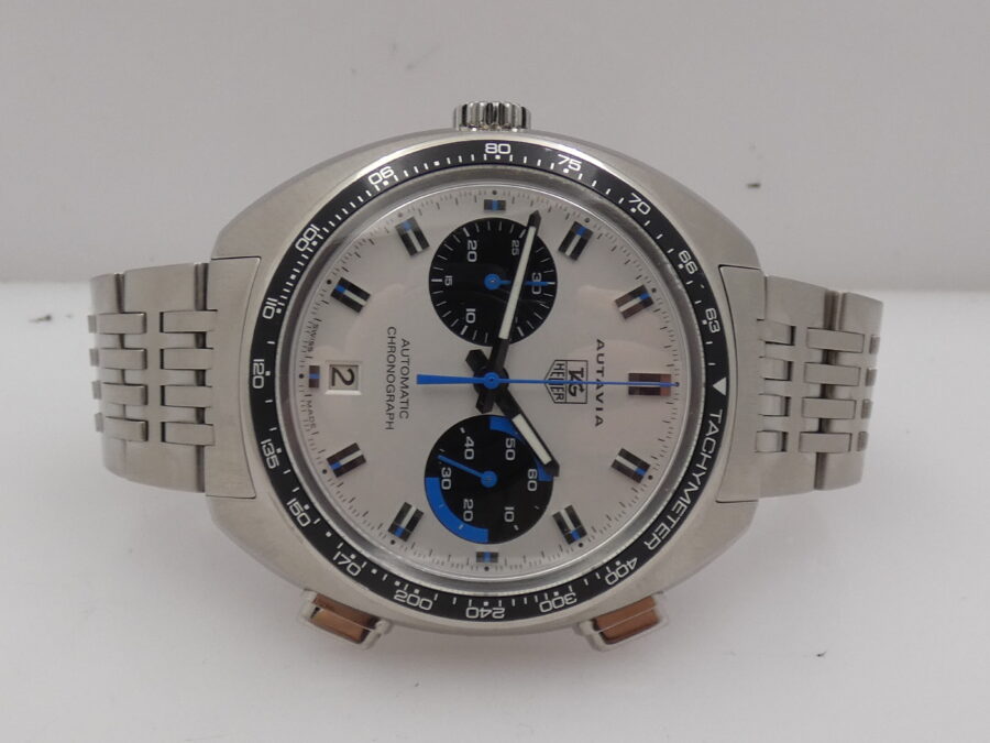 Cronografo TAG Heuer Autavia 43mm CY2110 Automatic Date Acciaio TOP CONDITION With Bracelet - immagine 6