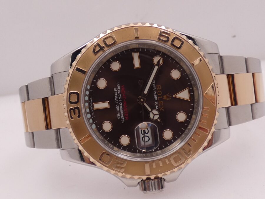 Rolex Yacht-Master 40 116621 Chocolate Acciaio & Oro Rosa 18Kt With BOX Automatico - immagine 6