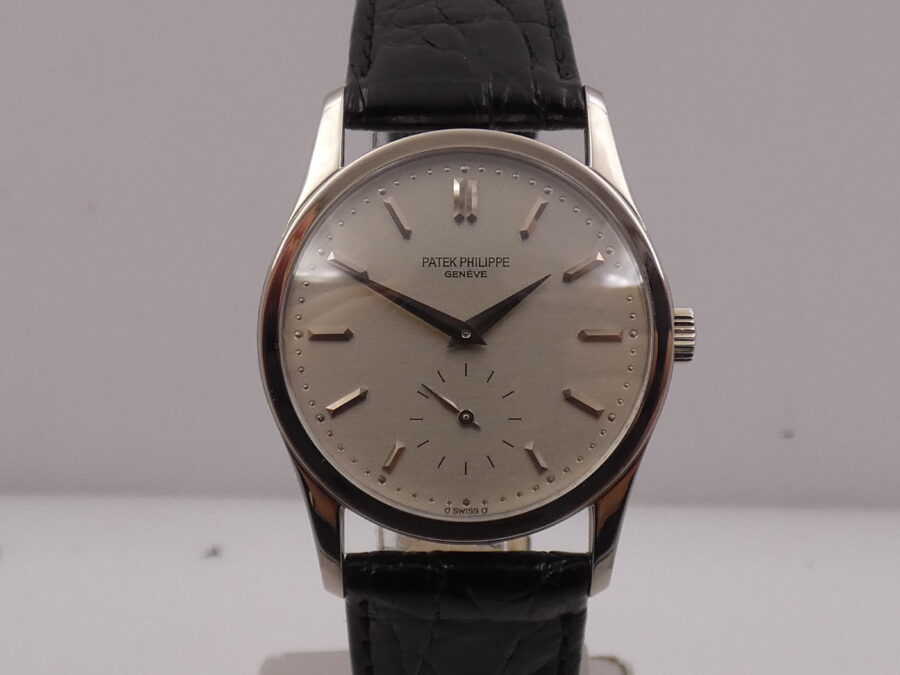 Patek Philippe Calatrava 3796 Oro Bianco 18Kt Sigma Dial TOP CONDITION Anni 90's Carica Manuale - immagine 6