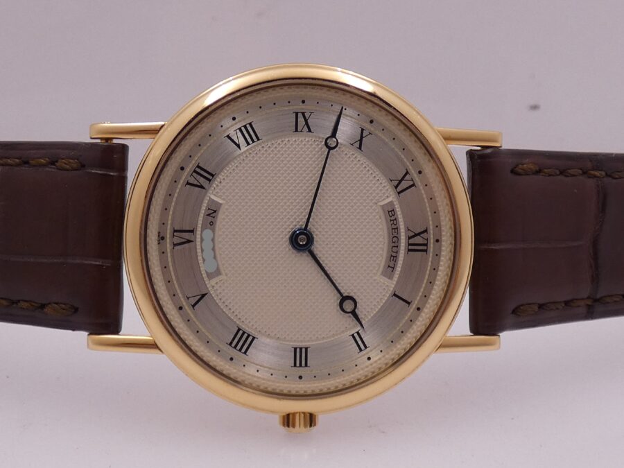 Breguet Classique Ultra Thin Oro Massiccio 18Kt HoneyComb Dial Carica Manuale ANNI '90s - immagine 6