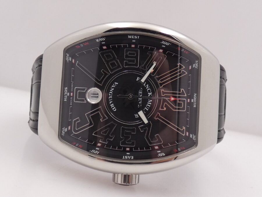 Franck Muller Vanguard V 45 SC DT Oversize 44mm Punti Cardinali Automatico Acciaio - immagine 6