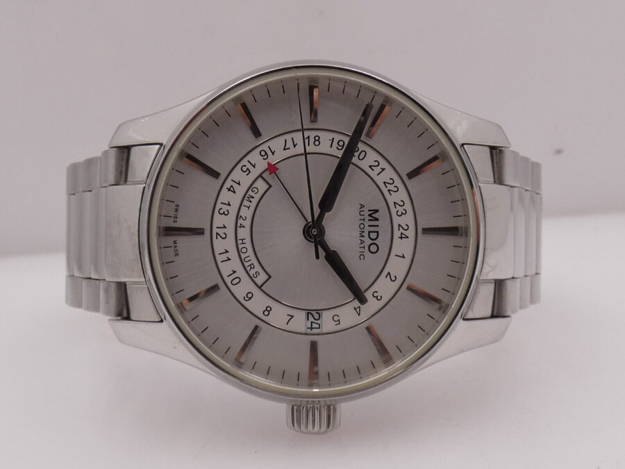 Mido Belluna GMT 24 Hours 40mm Automatico ANNI '2000 Acciaio Braccialato - immagine 6