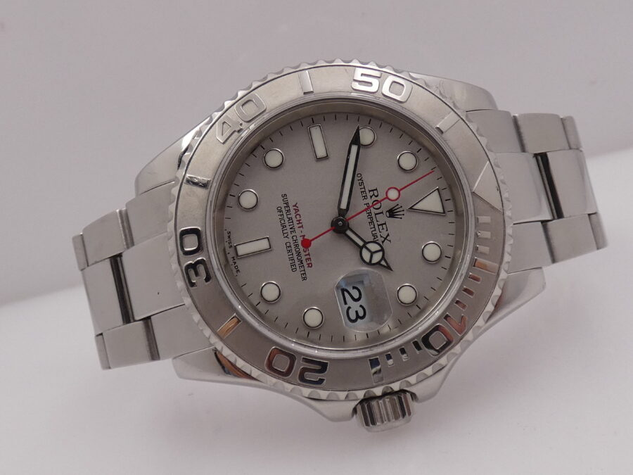 Rolex Yacht-Master 40 Rolesium Platinum 16622 BOX & PAPERS Anno 2004 Automatico Acciaio - immagine 6