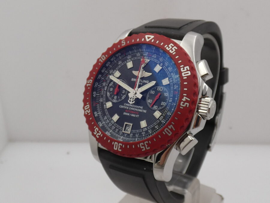 Cronografo Breitling Skyracer Raven 43mm A27363 BOX&PAPERS Anno 2017 Automatico Acciaio - immagine 7