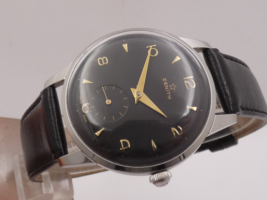 Zenith Stellina Sporto Oversize 37mm ANNO 1957 Gilt Dial Carica Manuale Calibro Zenith 40 - immagine 7