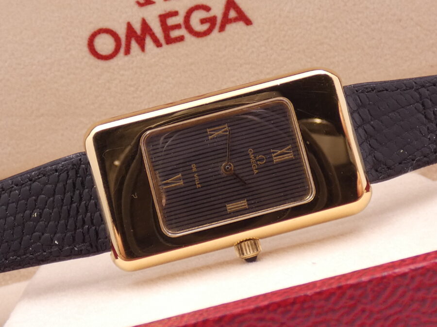 Omega De Ville Carrè Laminato Oro 18Kt Anno 1975 MilleRighe Dial Carica Manuale - immagine 7