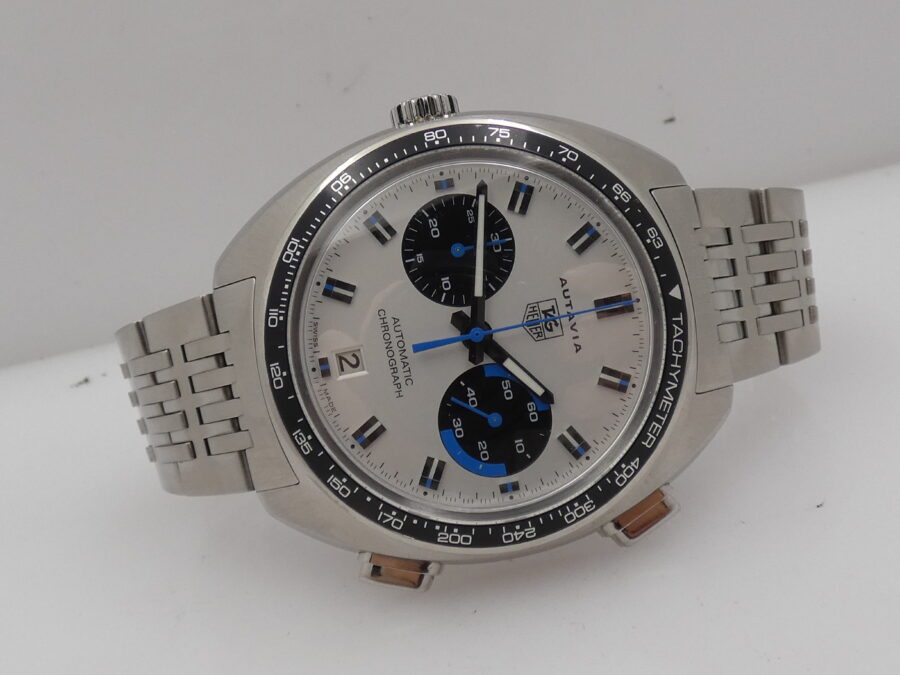 Cronografo TAG Heuer Autavia 43mm CY2110 Automatic Date Acciaio TOP CONDITION With Bracelet - immagine 7