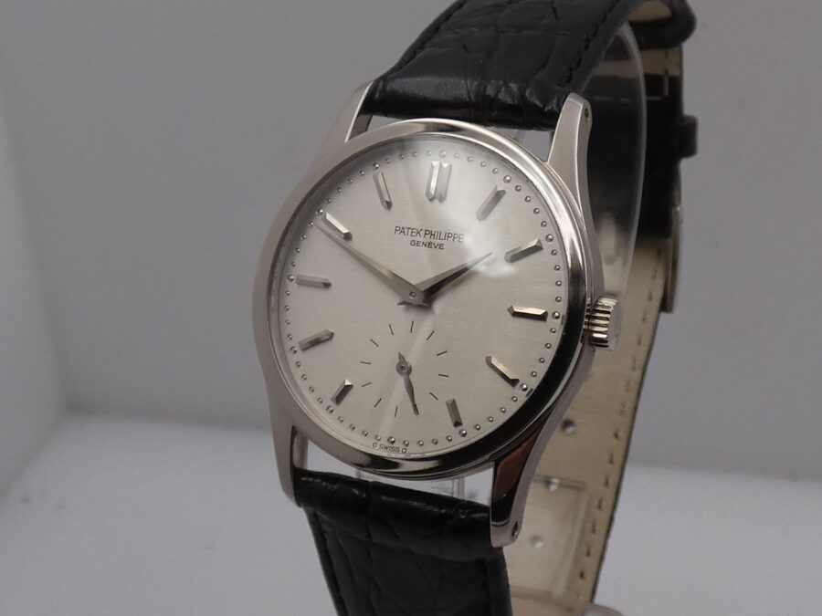 Patek Philippe Calatrava 3796 Oro Bianco 18Kt Sigma Dial TOP CONDITION Anni 90's Carica Manuale - immagine 7