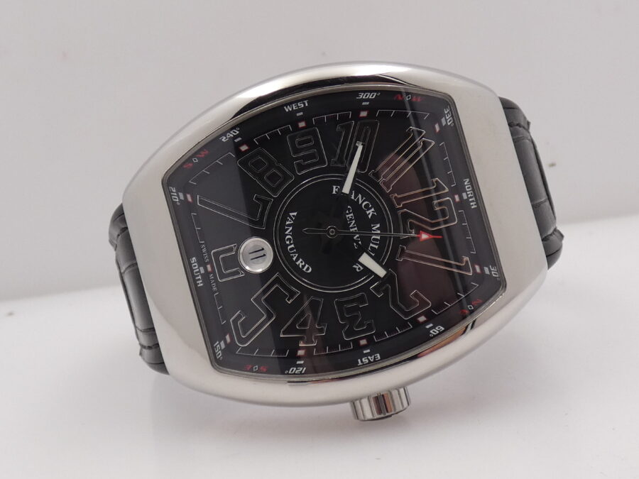 Franck Muller Vanguard V 45 SC DT Oversize 44mm Punti Cardinali Automatico Acciaio - immagine 7