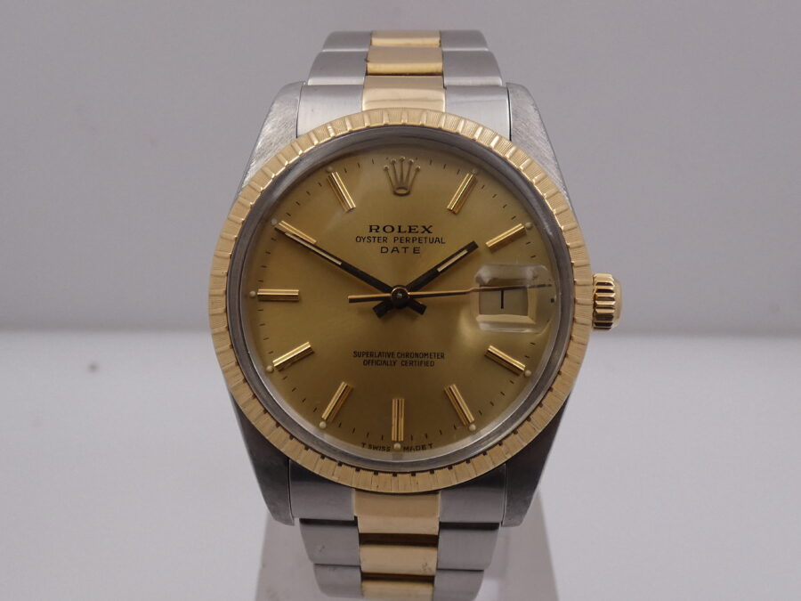 Rolex Oyster Perpetual Date 15053 Acciaio & Oro 18 Kt ANNO 1986 Automatico - immagine 7