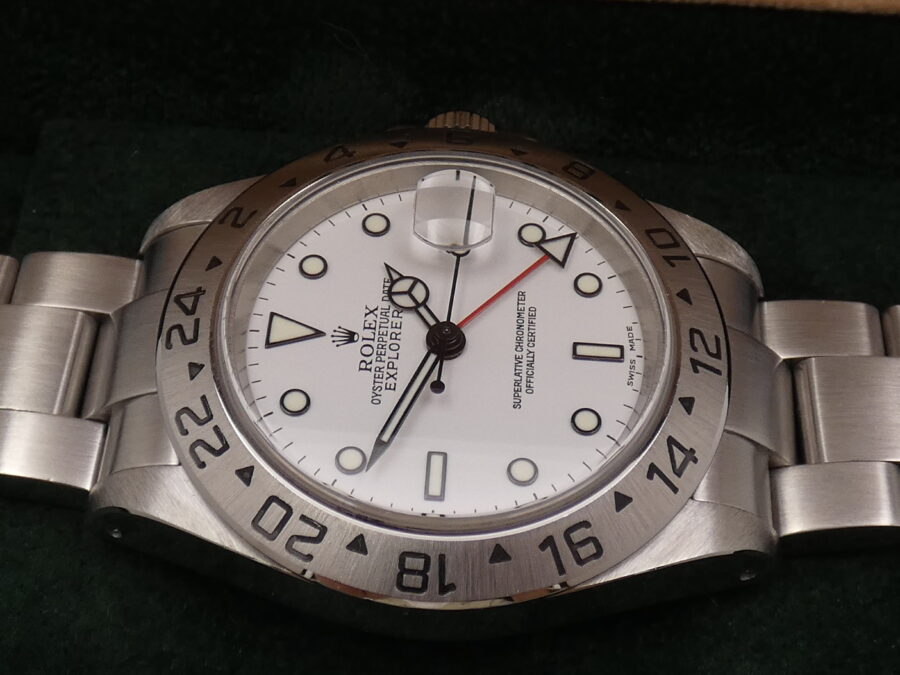 Rolex Explorer II 16570 SEL POLAR Anno 2003 White Dial Automatico Acciaio - immagine 8