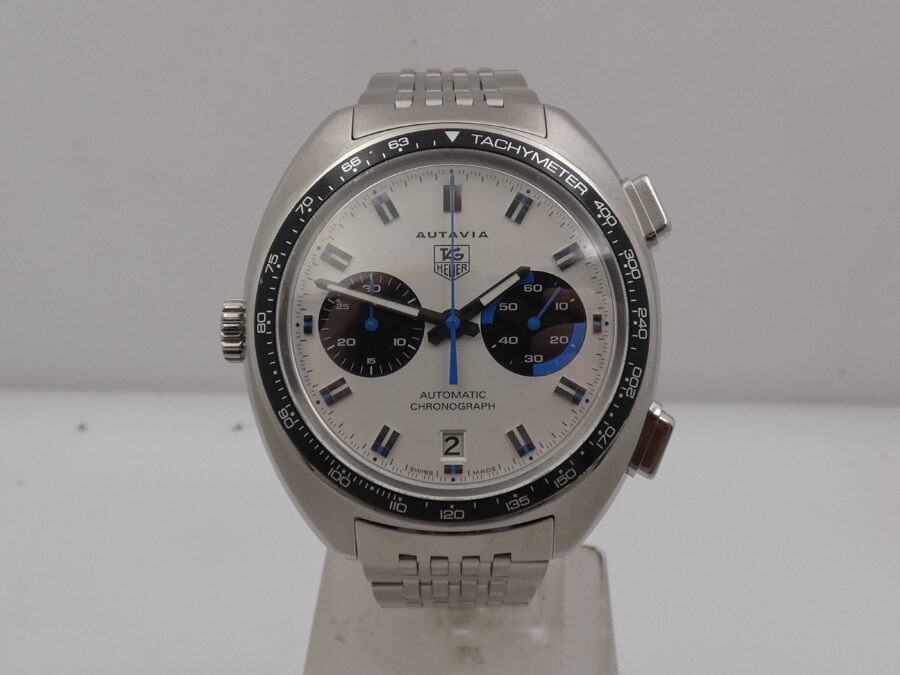 Cronografo TAG Heuer Autavia 43mm CY2110 Automatic Date Acciaio TOP CONDITION With Bracelet - immagine 8