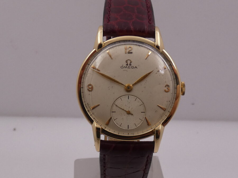 Omega SPIDER LUGS Big Second Oro Massiccio 18Kt Anno1946 Manuale Vintage - immagine 8