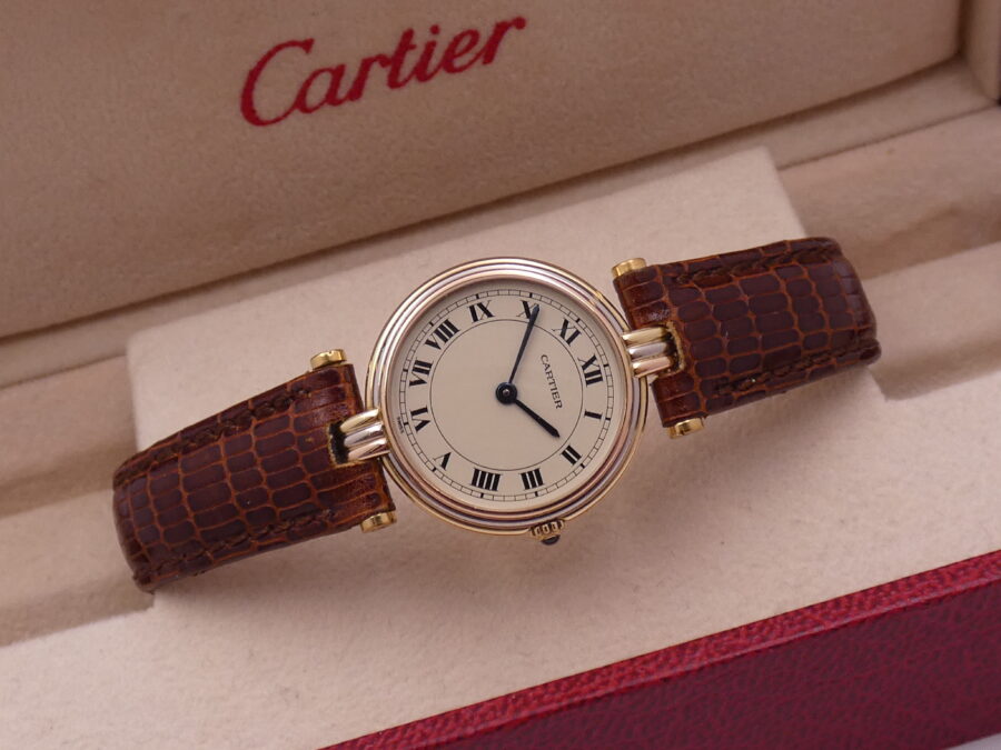 Cartier Trinity Vendome Paris Tridor 18 Kt Lady 881004 With PAPERS Anno 1988 Wonderful - immagine 8