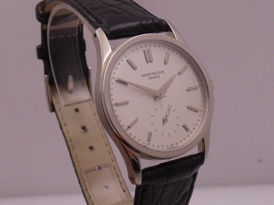 Patek Philippe Calatrava 3796 Oro Bianco 18Kt Sigma Dial TOP CONDITION Anni 90's Carica Manuale - immagine 8