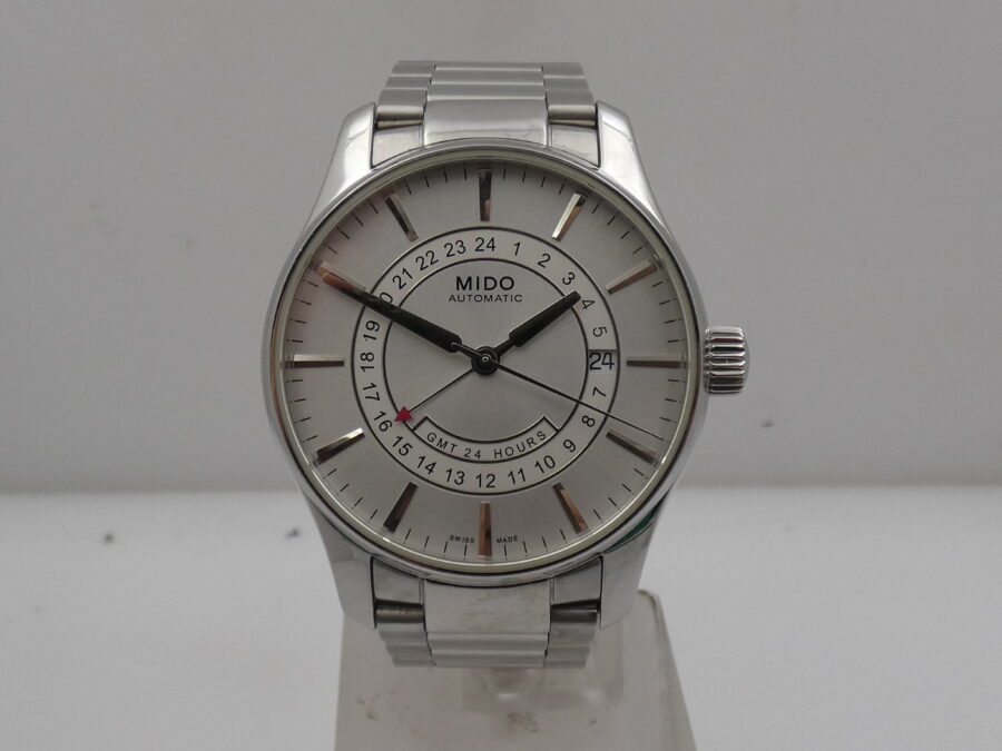 Mido Belluna GMT 24 Hours 40mm Automatico ANNI '2000 Acciaio Braccialato - immagine 8