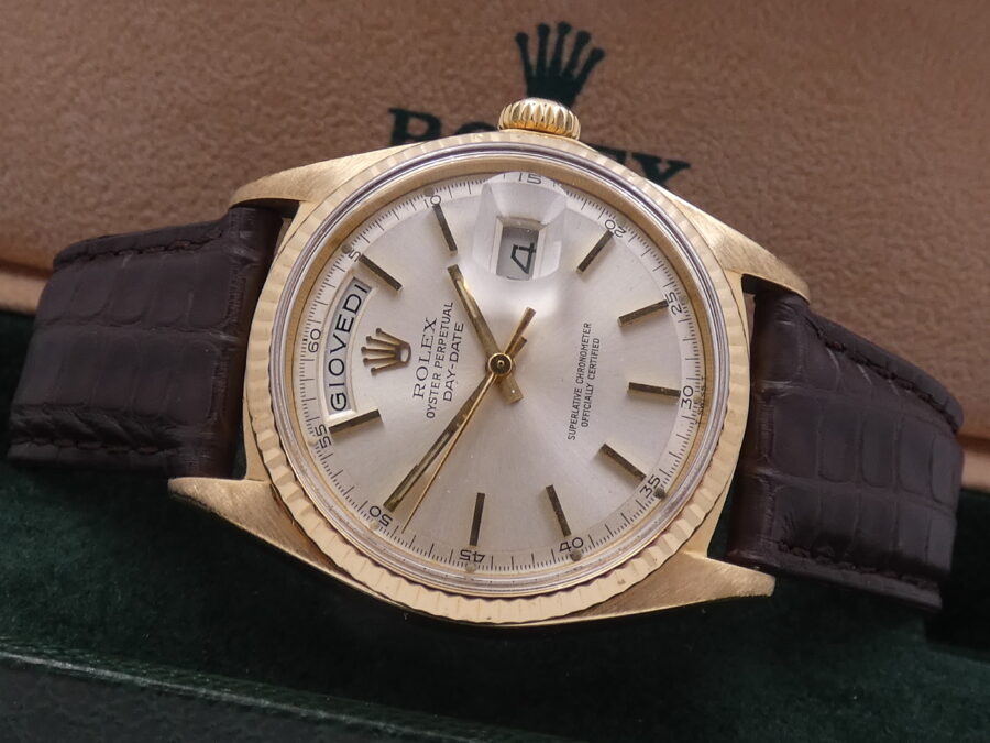 Rolex Day-Date 36 1803 Oro Massiccio 18Kt ANNO 1971 Automatico Orologio Vintage - immagine 8