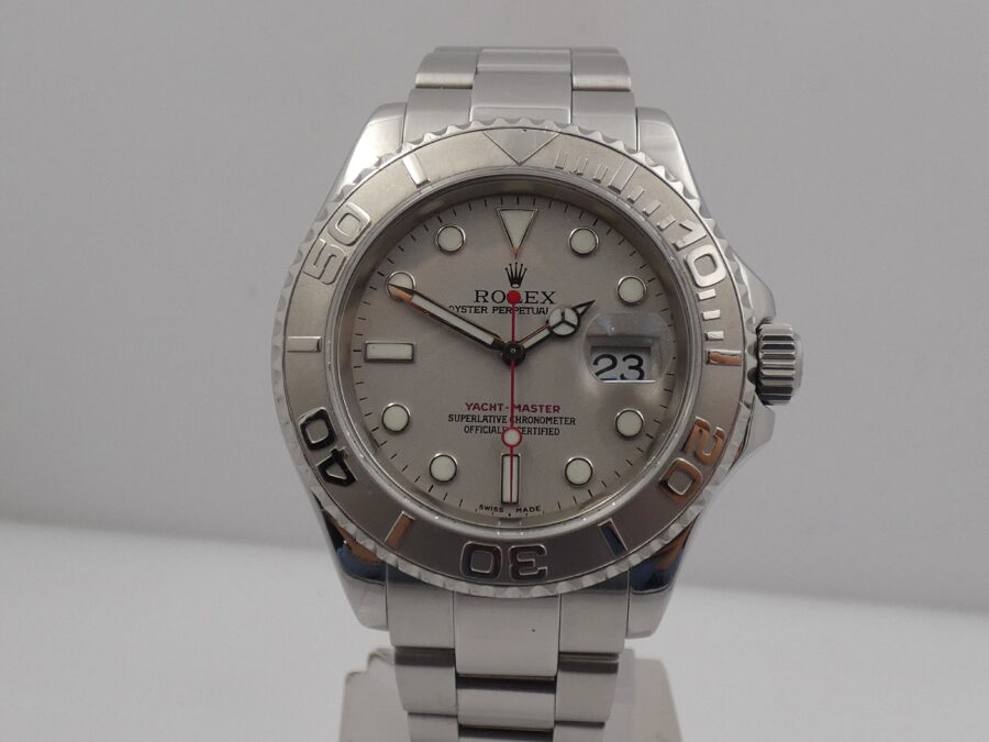 Rolex Yacht-Master 40 Rolesium Platinum 16622 BOX & PAPERS Anno 2004 Automatico Acciaio - immagine 8