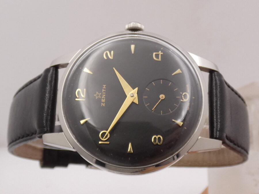 Zenith Stellina Sporto Oversize 37mm ANNO 1957 Gilt Dial Carica Manuale Calibro Zenith 40 - immagine 9