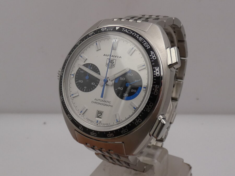 Cronografo TAG Heuer Autavia 43mm CY2110 Automatic Date Acciaio TOP CONDITION With Bracelet - immagine 9