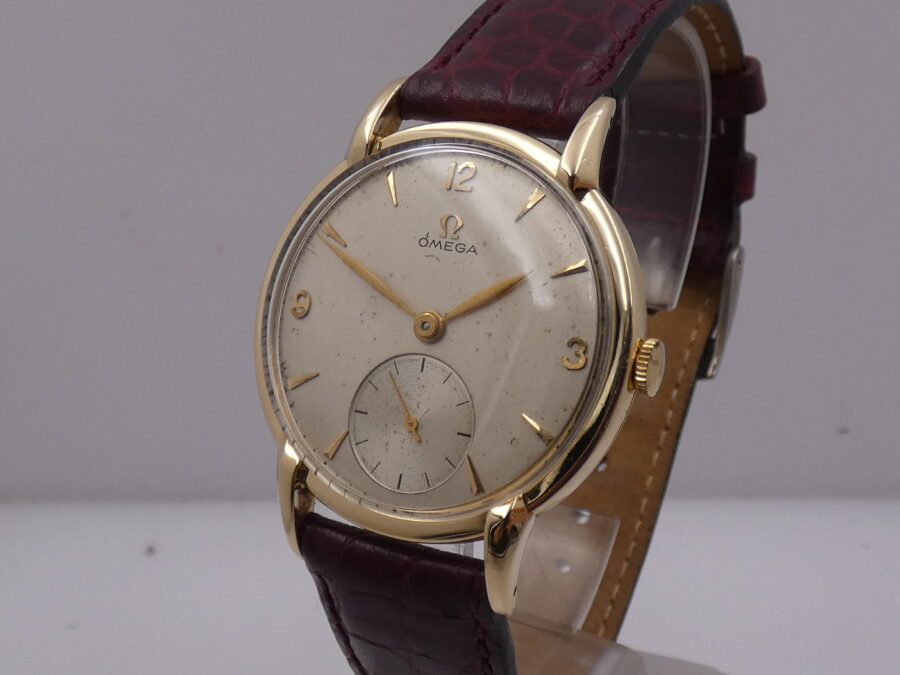 Omega SPIDER LUGS Big Second Oro Massiccio 18Kt Anno1946 Manuale Vintage - immagine 9