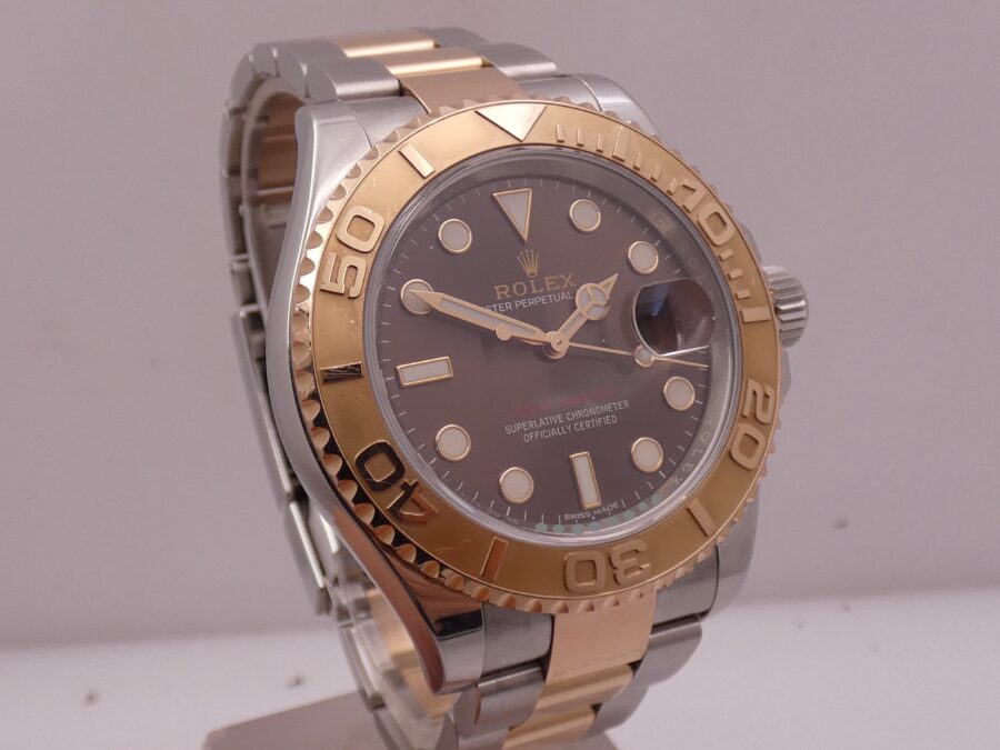 Rolex Yacht-Master 40 116621 Chocolate Acciaio & Oro Rosa 18Kt With BOX Automatico - immagine 9