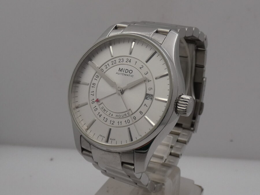 Mido Belluna GMT 24 Hours 40mm Automatico ANNI '2000 Acciaio Braccialato - immagine 9