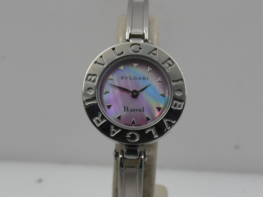 Bulgari B.Zero1 Lady BZ22S Rosa MOP Dial WITH BOX Anni 2000'S Acciai Braccialato - immagine 9