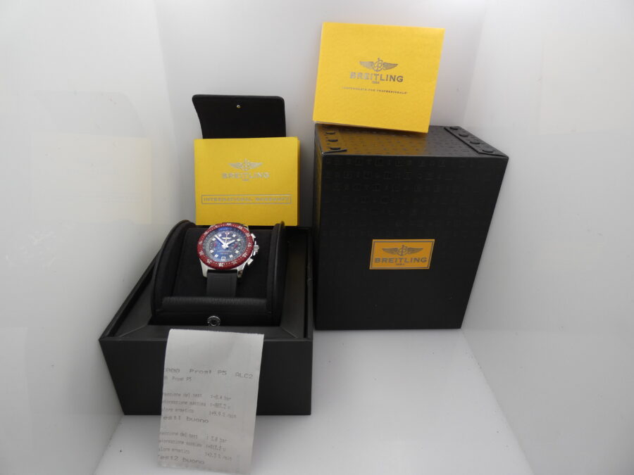 Cronografo Breitling Skyracer Raven 43mm A27363 BOX&PAPERS Anno 2017 Automatico Acciaio - immagine 10