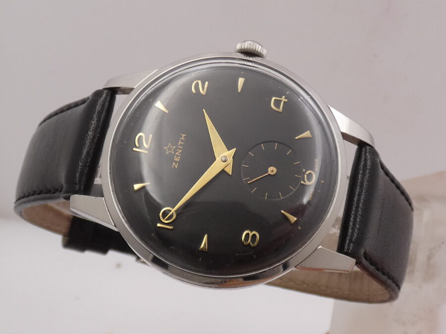 Zenith Stellina Sporto Oversize 37mm ANNO 1957 Gilt Dial Carica Manuale Calibro Zenith 40 - immagine 10